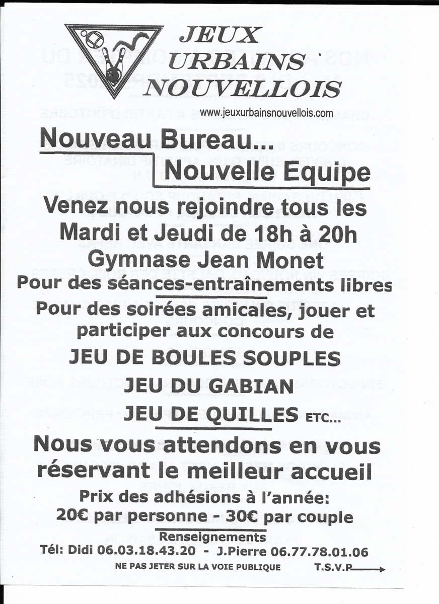 ACTIVITES du JUN