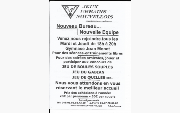 ACTIVITES du JUN
